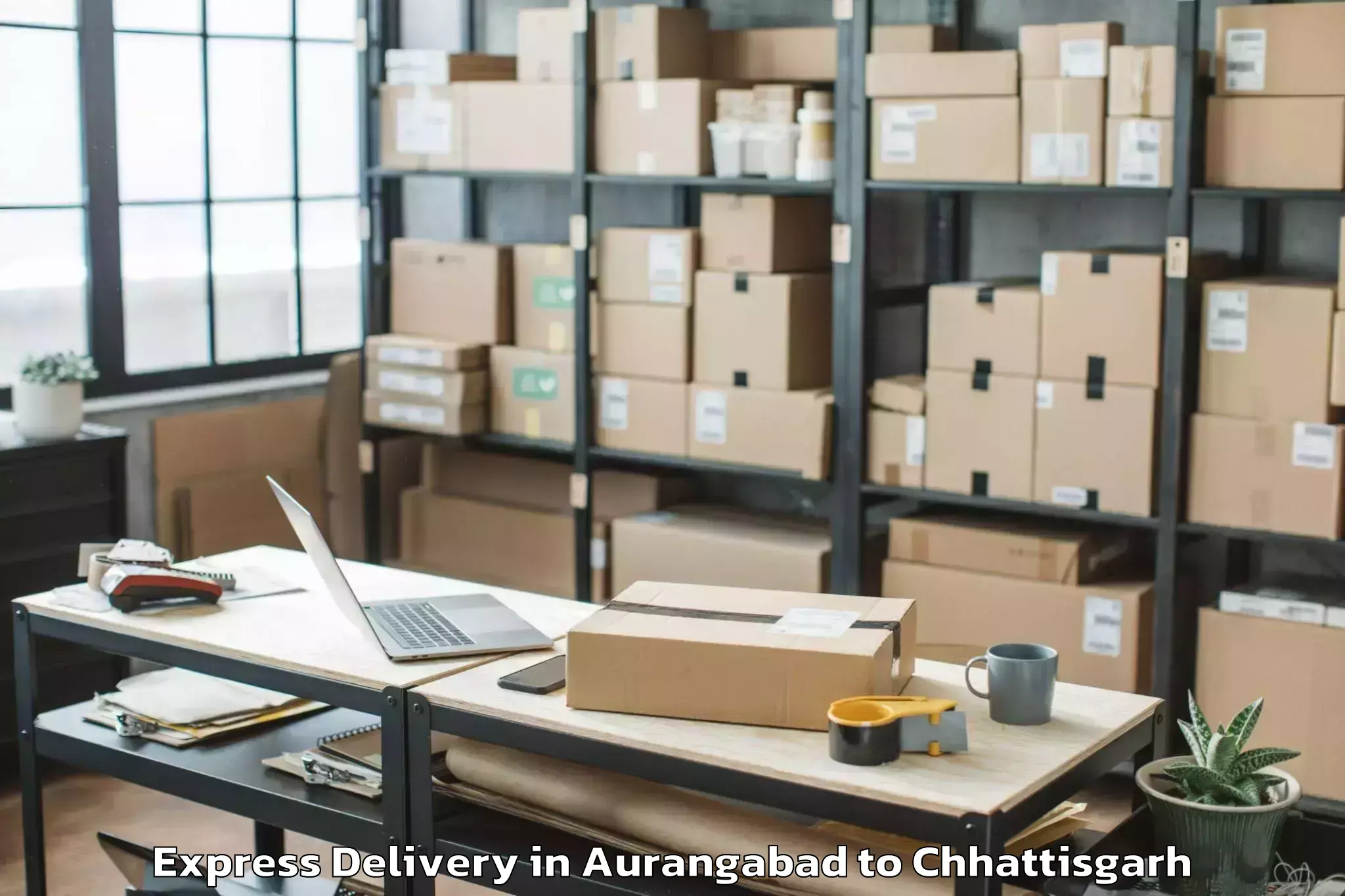 Leading Aurangabad to Jashpur Nagar Express Delivery Provider